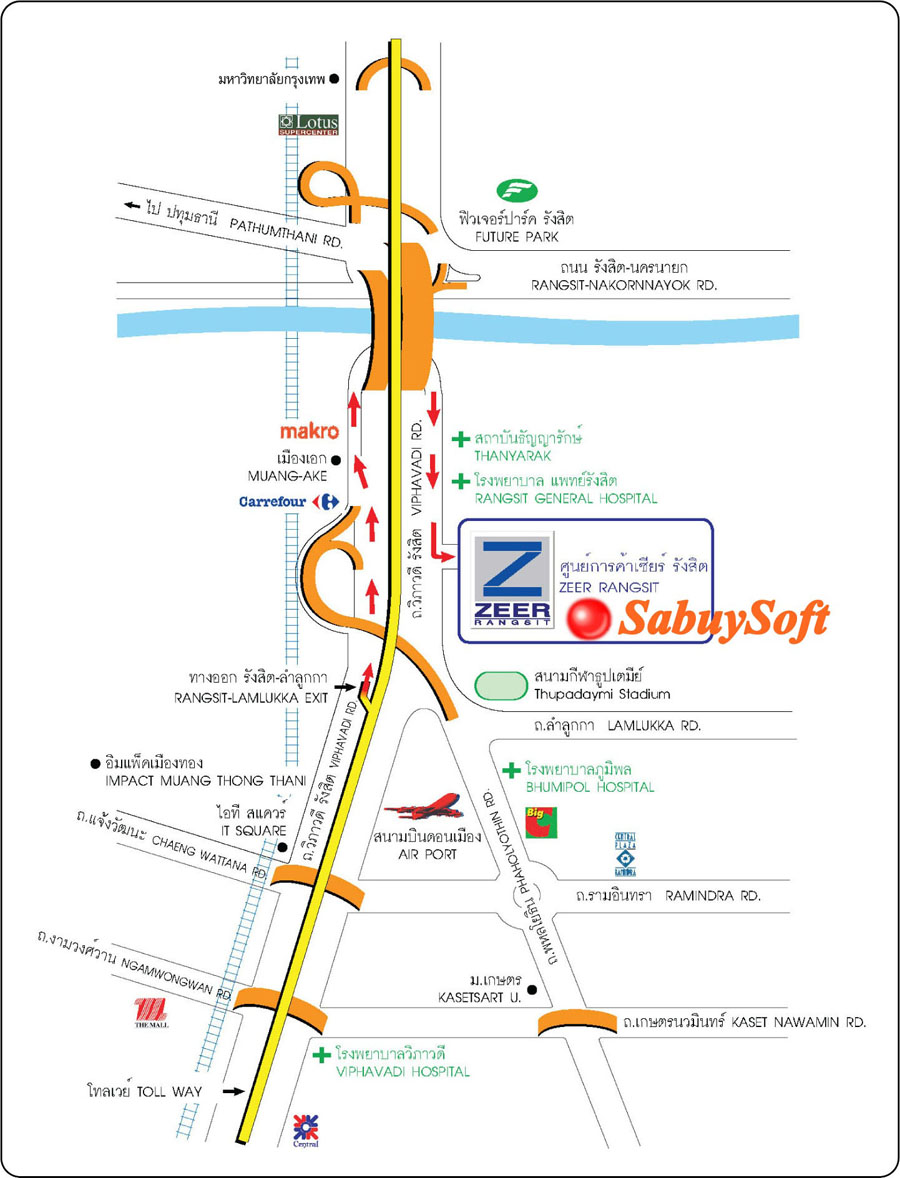 Zeer Rangsit Map